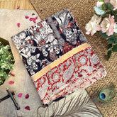 Vriksham Black Kalamkari Saree With Gatti Border-VS4387